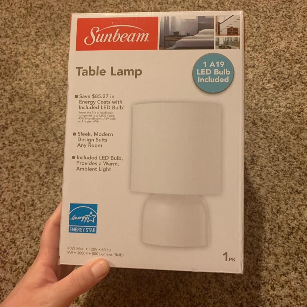 White table lamp - Picture 2 of 4